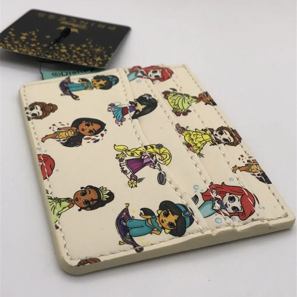Loungefly Disney Wallet Princess Slim ID Cardholder Young Belle Rapunzel Ariel